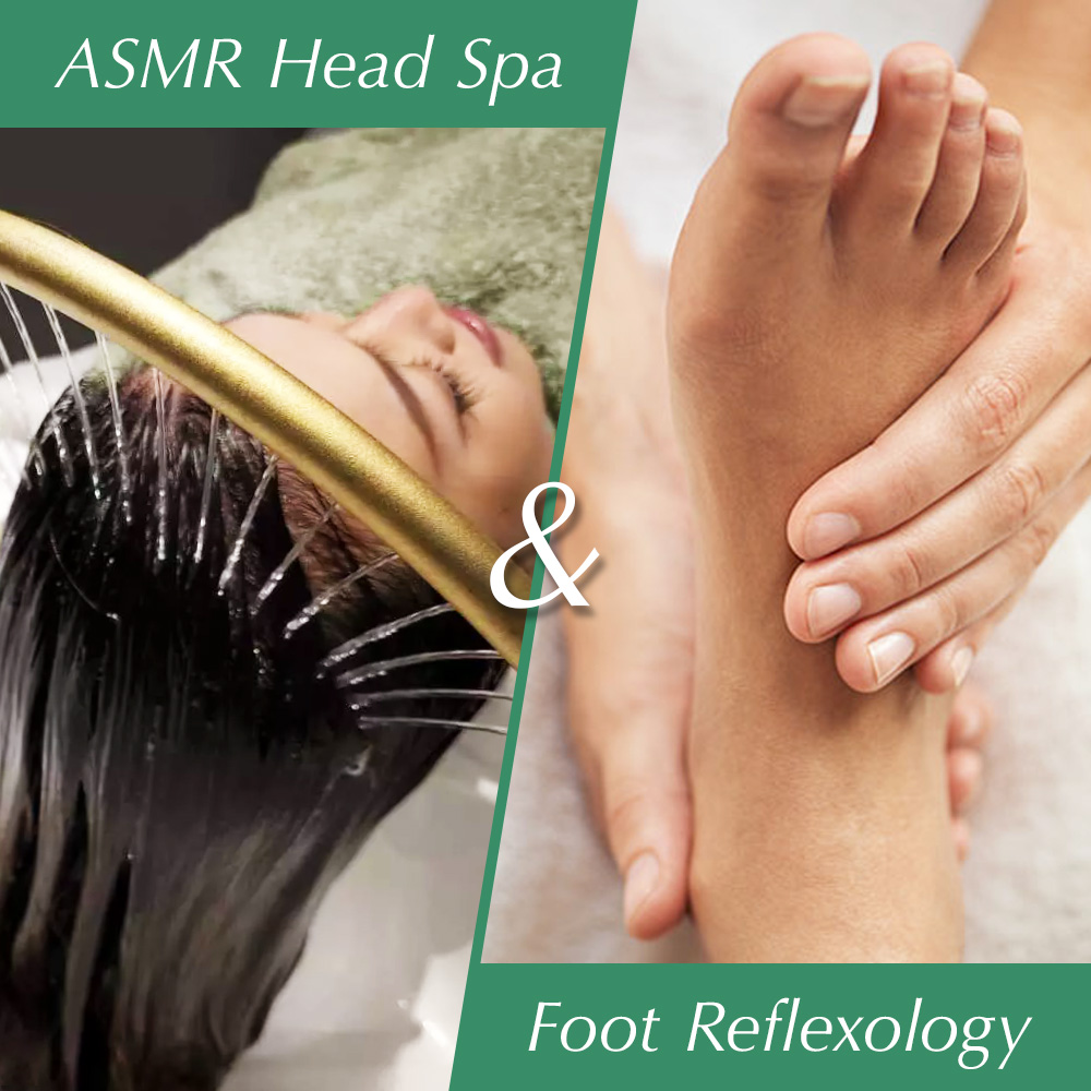 ASMR Head Spa + Foot Reflexology